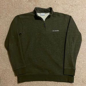 Columbia M quarter zip sweater (Olive Green)